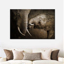 Affectionate Elephants Wall Art Affectionate Elephants Wall Art