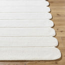 Tayte White Abstract Area Rug Tayte White Abstract Area Rug