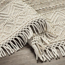Cream Veruela Wool Blend Braided Tassel Area Rug - Clearance Cream Veruela Wool Blend Braided Tassel Area Rug - Clearance