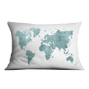 Vibrant World Map Cushion A Vibrant World Map Cushion A