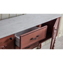 Vintage Look Handmade Console with Drawers - (W)58" (L)15.7" (H)34" Vintage Look Handmade Console with Drawers - (W)58" (L)15.7" (H)34"