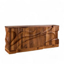 Solid Walnut Hand Carved Console Solid Walnut Hand Carved Console
