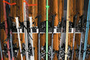 Wall Rack Holds Skis or Snowboard by Bindings, Yard Tools, Gear & Equipment - Made in the USA Wall Rack Holds Skis or Snowboard by Bindings, Yard Tools, Gear & Equipment - Made in the USA