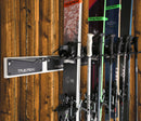 Wall Rack Holds Skis or Snowboard by Bindings, Yard Tools, Gear & Equipment - Made in the USA Wall Rack Holds Skis or Snowboard by Bindings, Yard Tools, Gear & Equipment - Made in the USA