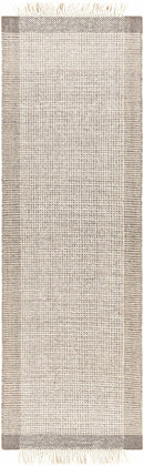 Joelle Beige Grid Wool Rug Joelle Beige Grid Wool Rug