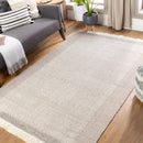 Joelle Beige Grid Wool Rug Joelle Beige Grid Wool Rug