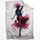 Watercolor Ballerina B Blanket Watercolor Ballerina B Blanket