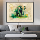 Watercolor Elephant Canvas Watercolor Elephant Canvas