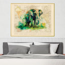 Watercolor Elephant Canvas Watercolor Elephant Canvas