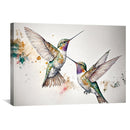 Watercolor Hummingbirds Canvas Watercolor Hummingbirds Canvas