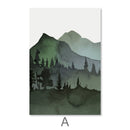 Watercolor Landscape Canvas Watercolor Landscape Canvas