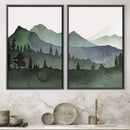 Watercolor Landscape Canvas Watercolor Landscape Canvas