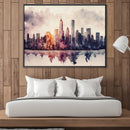 Watercolor Skylines Canvas Watercolor Skylines Canvas