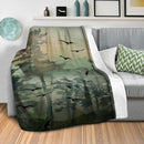 Watercolor Terrain Blanket Watercolor Terrain Blanket