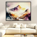 Watercolor Terrain Canvas Watercolor Terrain Canvas