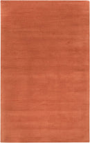 Brockton Solid Orange Wool Rug Brockton Solid Orange Wool Rug