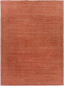 Brockton Solid Orange Wool Rug Brockton Solid Orange Wool Rug