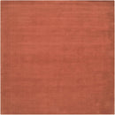 Brockton Solid Orange Wool Rug Brockton Solid Orange Wool Rug