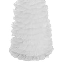 White Goose Feather Christmas Tree Cone White Goose Feather Christmas Tree Cone