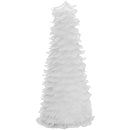 White Goose Feather Christmas Tree Cone White Goose Feather Christmas Tree Cone