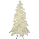 White Ostrich Feather Christmas Tree White Ostrich Feather Christmas Tree