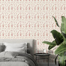 Line Art Western Cowboy Wallpaper - Desert Icons Line Art Western Cowboy Wallpaper - Desert Icons