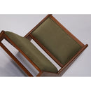 Wooden Armchair with Slanted Backrest & Velvet Fabric Wooden Armchair with Slanted Backrest & Velvet Fabric