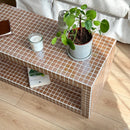 Wooden Skeleton Mosaic Coated Coffee Table Wooden Skeleton Mosaic Coated Coffee Table
