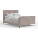 Zaldy Platform Bed, Light Grey Zaldy Platform Bed, Light Grey