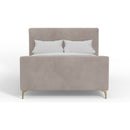 Zaldy Platform Bed, Light Grey Zaldy Platform Bed, Light Grey