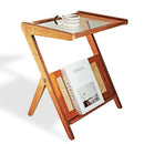 Poseidon Wooden Side Table And Newspaper Holder Poseidon Wooden Side Table And Newspaper Holder