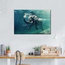 Swimming Elephant Wall Art Swimming Elephant Wall Art