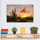 Cactus Sunset Wall Art Cactus Sunset Wall Art