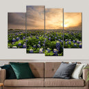 Bluebonnets At Sunset Wall Art Bluebonnets At Sunset Wall Art