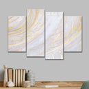 White And Gold Abstract Wall Art White And Gold Abstract Wall Art