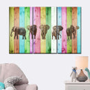 Color Stripe Elephants Color Stripe Elephants