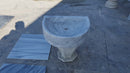 Carrara White marble Half Round Sink Polished size (W)24" (L)20" (H)6" SKU-TMS10 video Carrara White marble Half Round Sink Polished size (W)24" (L)20" (H)6" SKU-TMS10 video