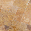 Meandros Gold Antique French Pattern Set Travertine Tile Meandros Gold Antique French Pattern Set Travertine Tile