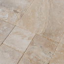 Mina Rustic Antique French Pattern Set Travertine Tile Mina Rustic Antique French Pattern Set Travertine Tile