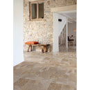 Mina Rustic Antique French Pattern Set Travertine Tile Mina Rustic Antique French Pattern Set Travertine Tile