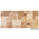 Volcano Antique French Pattern Set Travertine Tile - Full TruckLoad Volcano Antique French Pattern Set Travertine Tile - Full TruckLoad