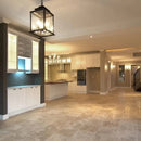 Mixed Beige Commercial Travertine Honed Floor and Wall Tile installed on kitchen flooring Mixed Beige Commercial Travertine Honed Floor and Wall Tile installed on kitchen flooring