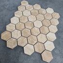 Patara Hexagon 12" x 12" Honed Travertine Mesh-Mounted Mosaic Tile Patara Hexagon 12" x 12" Honed Travertine Mesh-Mounted Mosaic Tile
