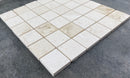 Shell Stone Limestone 2"x2" Honed on 12" x 12" Mesh Mosaic Tile Shell Stone Limestone 2"x2" Honed on 12" x 12" Mesh Mosaic Tile