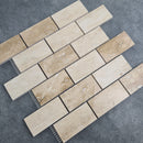 Patara 12" x 12" Honed Travertine Mesh-Mounted Mosaic Tile Patara 12" x 12" Honed Travertine Mesh-Mounted Mosaic Tile