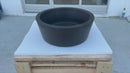 natural stone black andesite tapered sink honed matte SKU  NTRSTC53 Size (D)16" (H)6" video natural stone black andesite tapered sink honed matte SKU  NTRSTC53 Size (D)16" (H)6" video