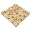 3d splitface travertine mosaics 1x1 SKU-20012411 angle view fof mesh 3d splitface travertine mosaics 1x1 SKU-20012411 angle view fof mesh