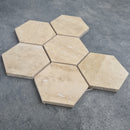 Patara Hexagon 12" x 12" Honed Travertine Mesh-Mounted Mosaic Tile Patara Hexagon 12" x 12" Honed Travertine Mesh-Mounted Mosaic Tile