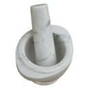 Bianco Carrara White Marble Mortar/Pestle Polished Bianco Carrara White Marble Mortar/Pestle Polished