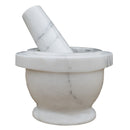 Bianco Carrara White Marble Mortar/Pestle Polished Bianco Carrara White Marble Mortar/Pestle Polished